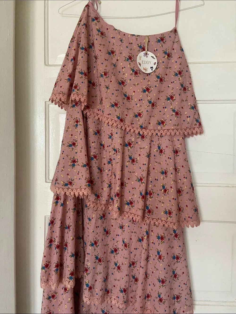 NWT Eddy Primrose and Floral Tiered Brenda Skirt Size Small